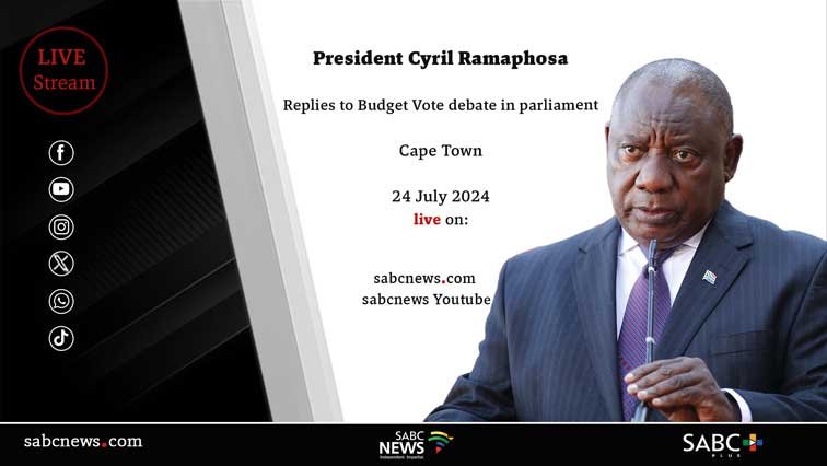 LIVE: President replies to Budget Vote debate in parliament