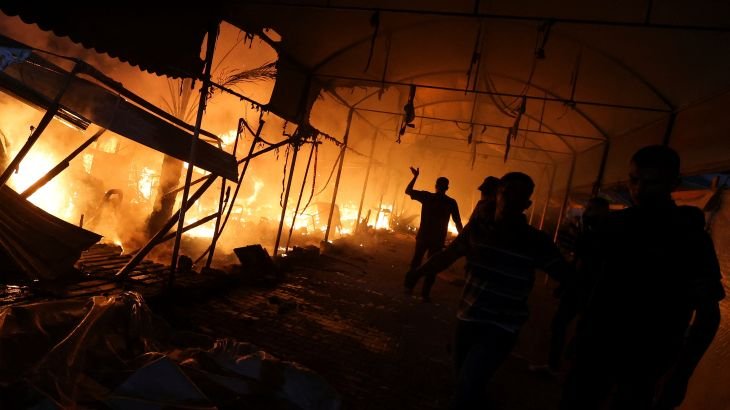 ‘Burned and charred bodies’ as Israel hits tents at central Gaza hospital