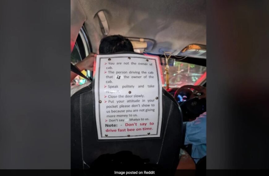 “Do Not Call Me Bhaiya”: Cab Driver’s 6 Rules For Passengers Spark Debate