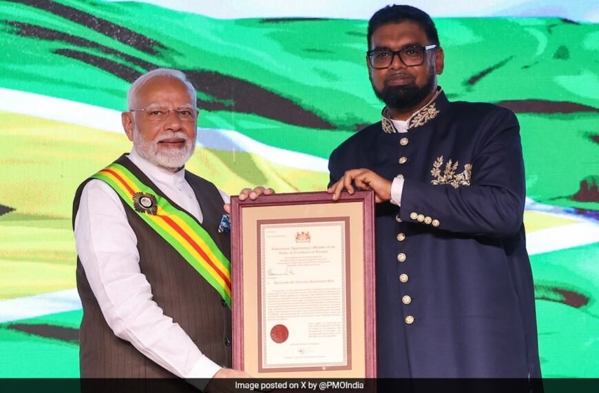 PM Modi Conferred With Guyana’s Highest National Award ‘The Order…