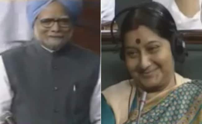 Video: Manmohan Singh’s Shayari Jugalbandi With Sushma Swaraj In Parliament