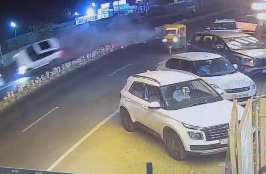 Creta SUV Driven By Drunk Man…