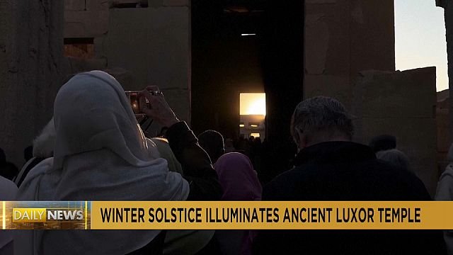 Winter solstice’s first rays of sun align with ancient Luxor…