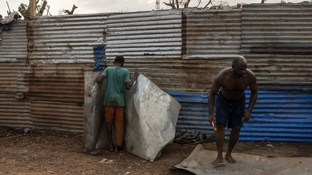 Families rebuilding home in Mayotte complain about lack of assistance