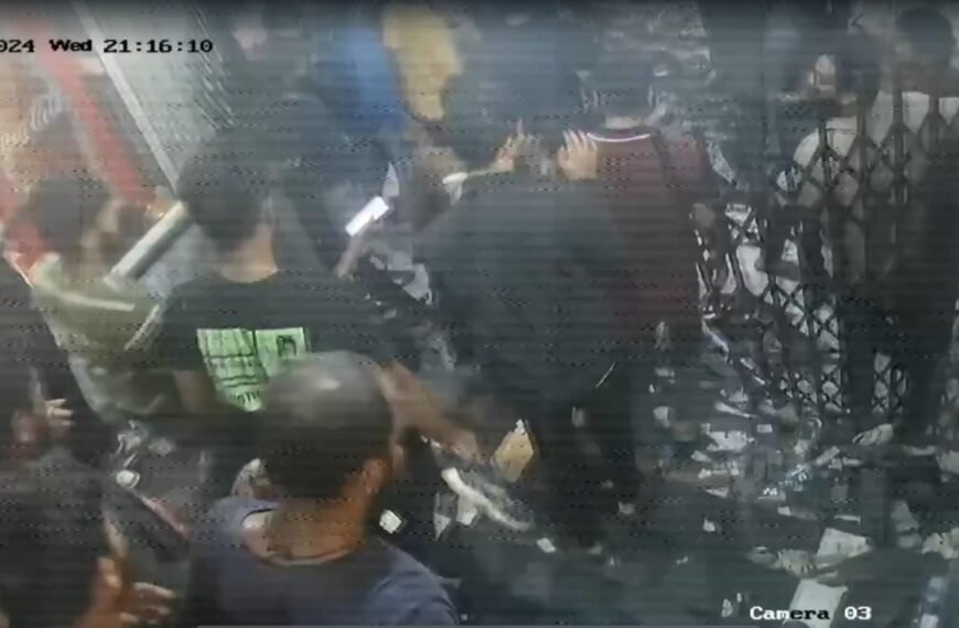 Crowd Of Fans, Broken Metal Gates: CCTV Clip Of Pushpa 2 Stampede