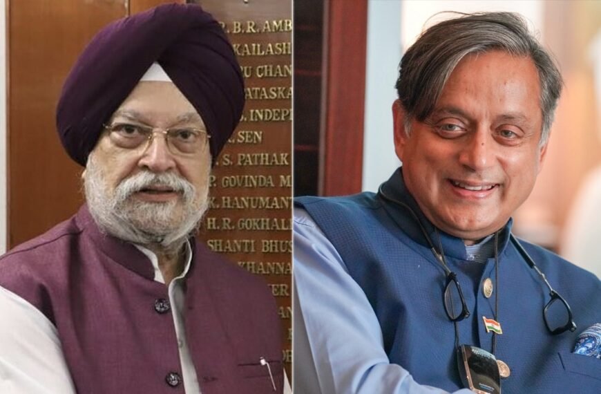 Hardeep Puri vs Shashi Tharoor Over…