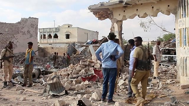 Somali forces end a 24-hour siege by al-Shabab militants on a hotel